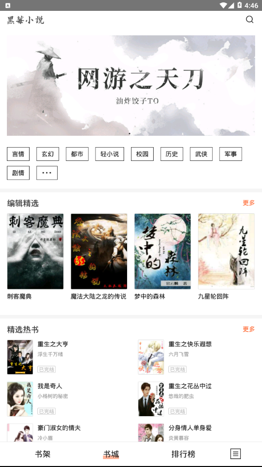 黑莓小说 去广告版