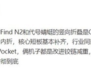 OPPO两款折叠屏新机将于Q4发布 补齐核心短板